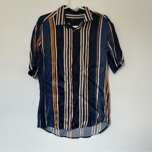 STRIPED SATIN SHIRT